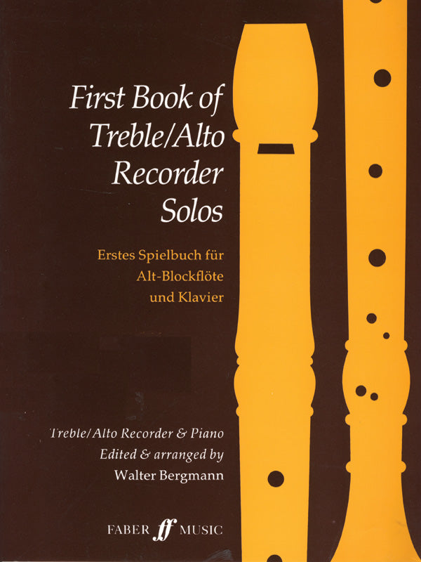 FIRST BOOK OF TREBLE SOLOS REC/PNO - BERGMANN WALTER - Faber