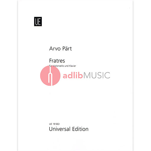 Fratres for Cello and Piano