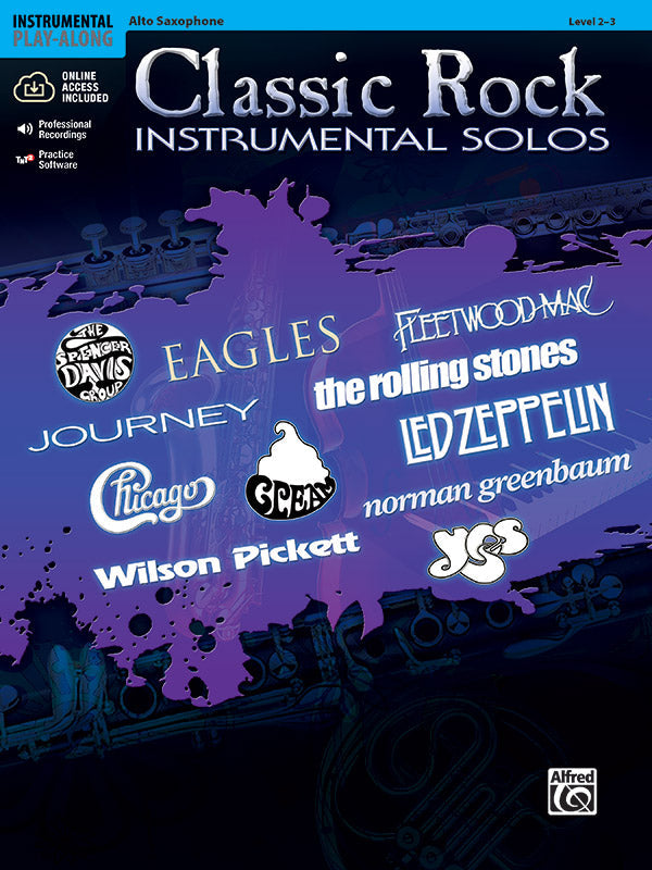 Classic Rock Instrumental Solos ASax Bk/Cd