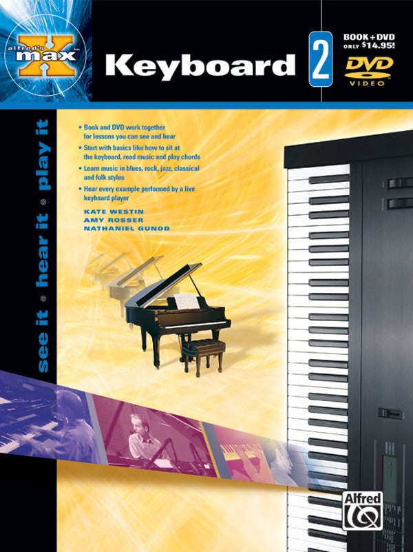 ALFREDS MAX KEYBOARD BK 2 BK/DVD