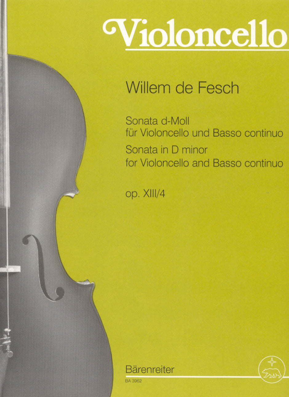 Fesch Cello Sonata in D Minor Op 13 No 4 Cello/Pno