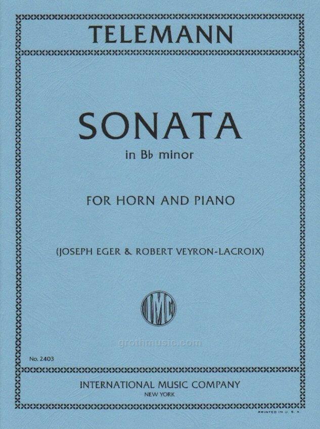 Sonata in Bb Major Horn/Piano - IMC2403