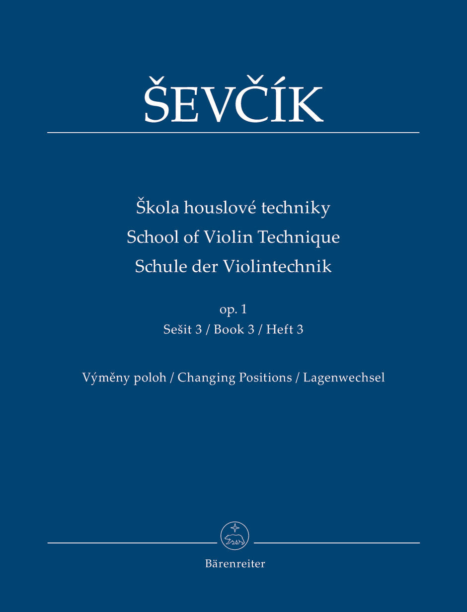 Sevcik School of Violin Technique Op 1 Book 3