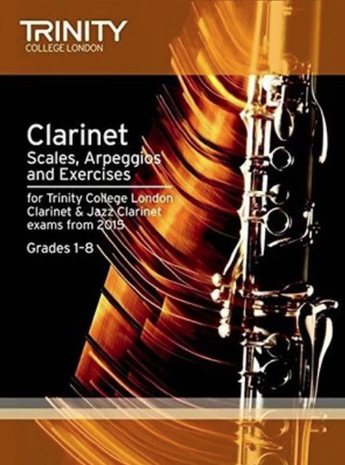 Trinity Clarinet Scales From 2015 Grades 1-8 - Clarinet Trinity TCL013408