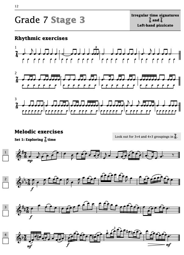Improve Your Sight Reading Violin Grade 7-8