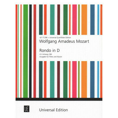 Rondo In D Major D 184 Flute/Piano