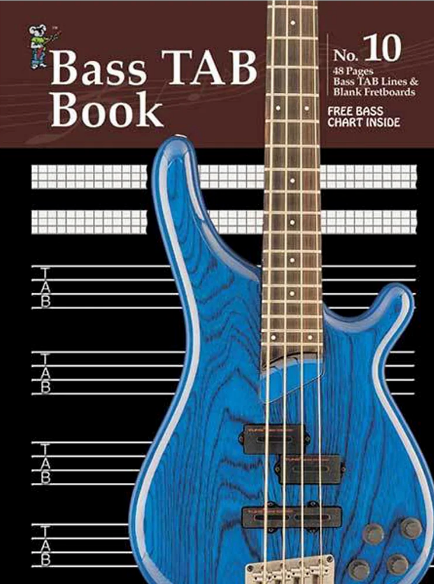 Manuscript Book 10 Bass TAB 48 Pages