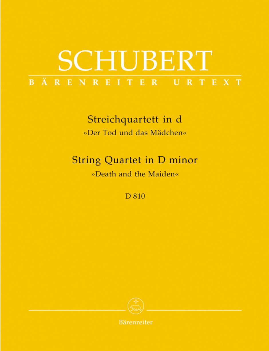 Schubert String Quartet D Minor D 810 - Parts