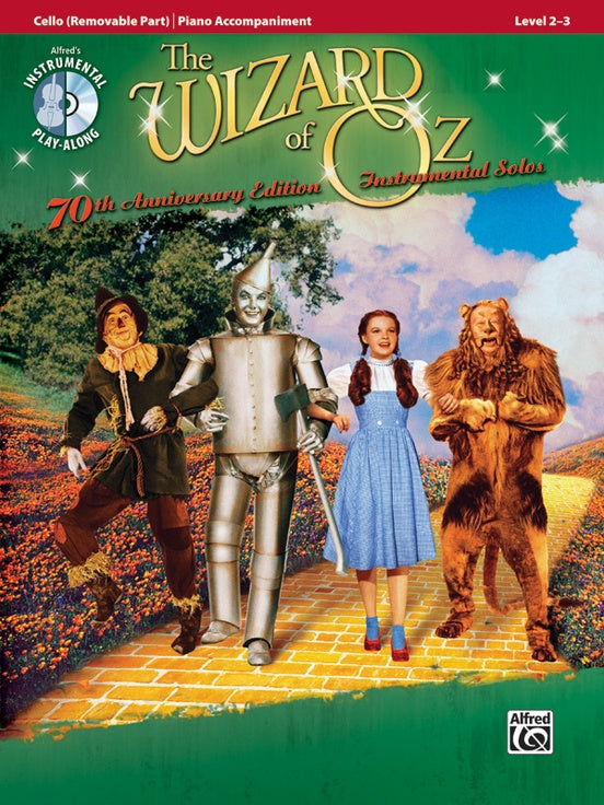 Wizard of Oz Inst Solos Cello Bk/CD