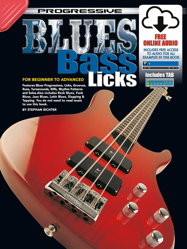 Progressive Blues Bass Licks Bk/OLA
