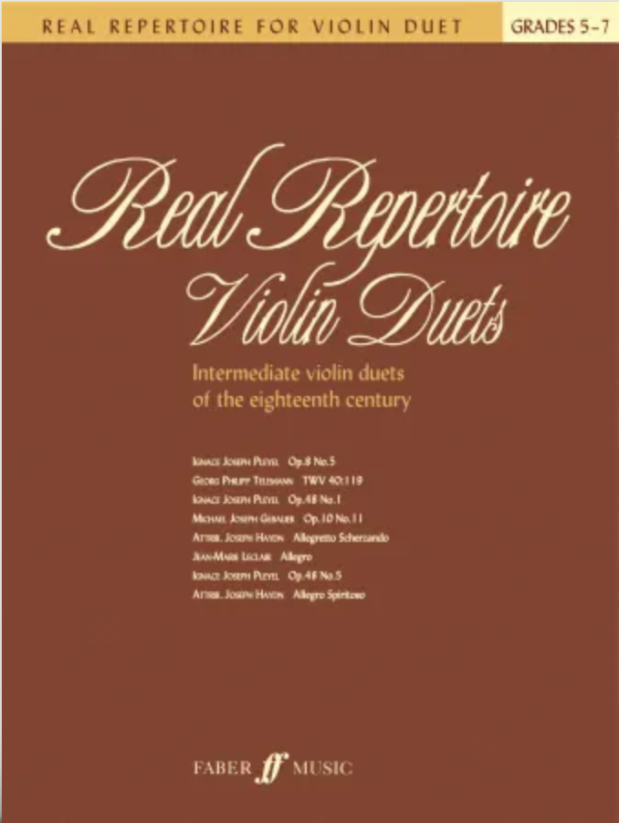 Real Repertoire Violin Duets