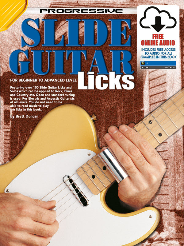 Progressive Slide Guitar Licks Bk/CD