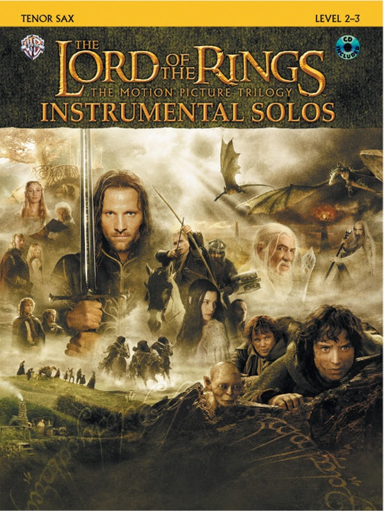 Lord of the Rings Inst Solos Tenor Sax Bk/CD