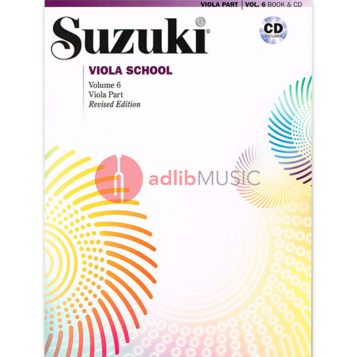 Suzuki Viola School Volume 6 Bk/CD