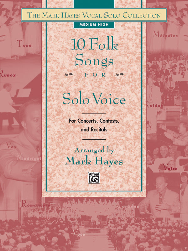 FOLK SONGS 10 FOR SOLO VOICE MED LOW BK ONLY