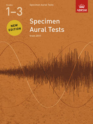 ABRSM Specimen Aural Tests Grade 1-3 Book Only