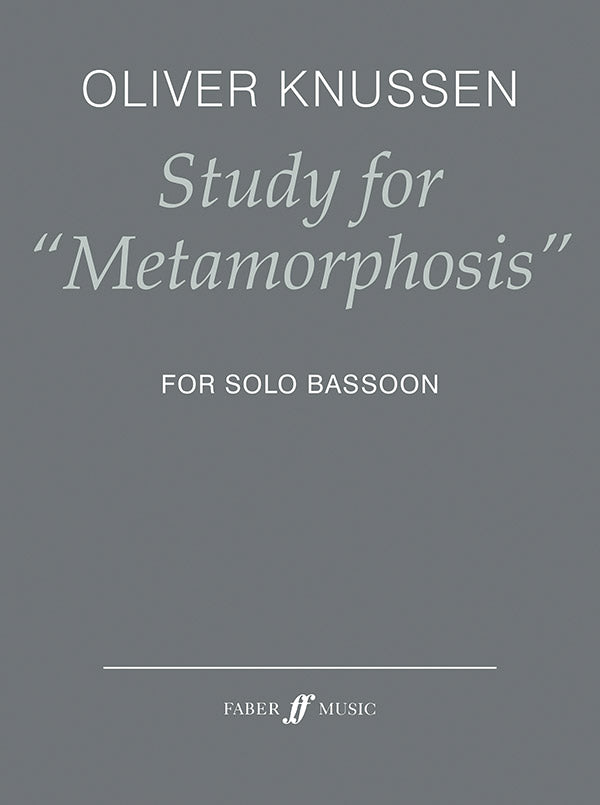 Study for Metamorposis for Solo Bassoon