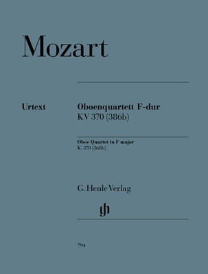 Oboe Quartet in F major K 370 Score/Parts