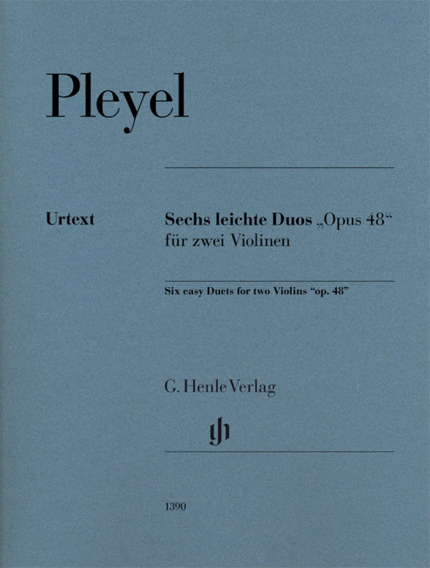 Pleyel Six Easy Duets Op 48 for 2 Violins
