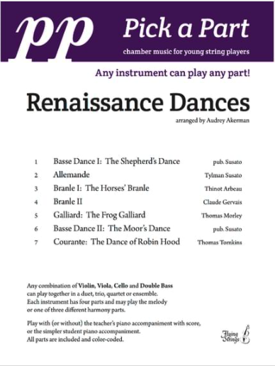 Renaissance Dances Pick-A-Part - String Ensemble by Akerman