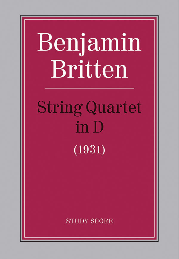 STRING QUARTET IN D S/SC
