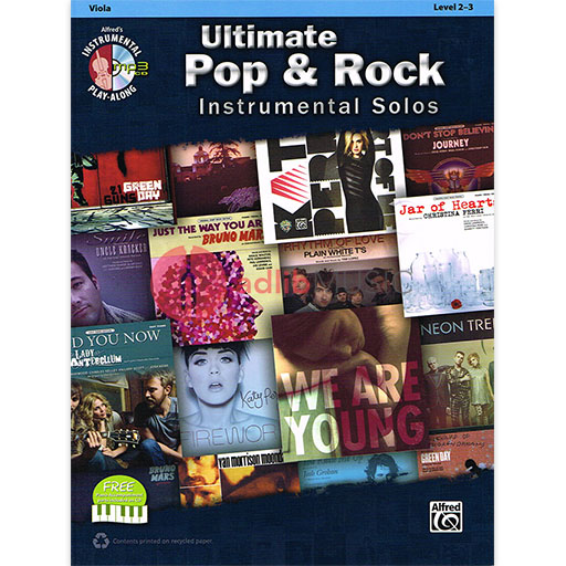 Ultimate Pop & Rock Instr Solos Viola Bk/CD