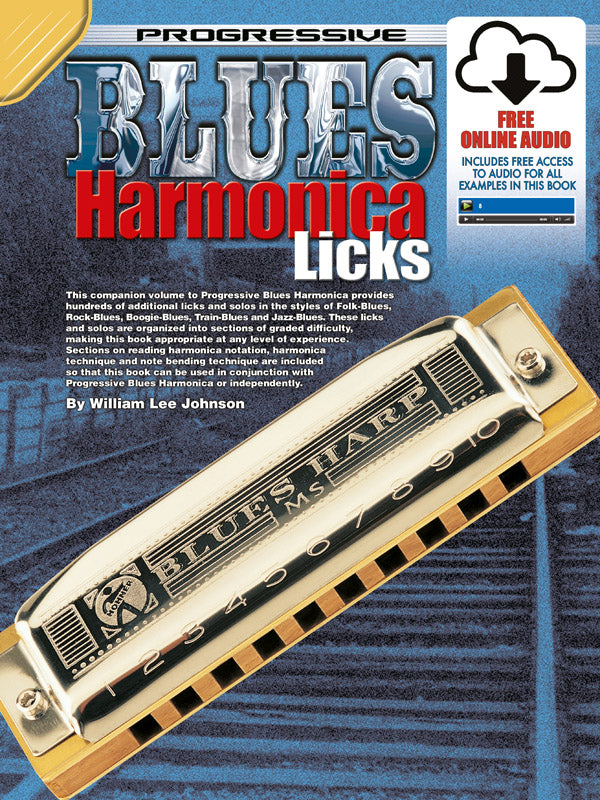 Progressive Blues Harmonica Licks Bk/OLA