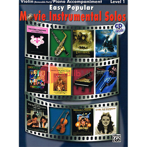 Easy Popular Movie Inst Solos Violin Bk/OLA