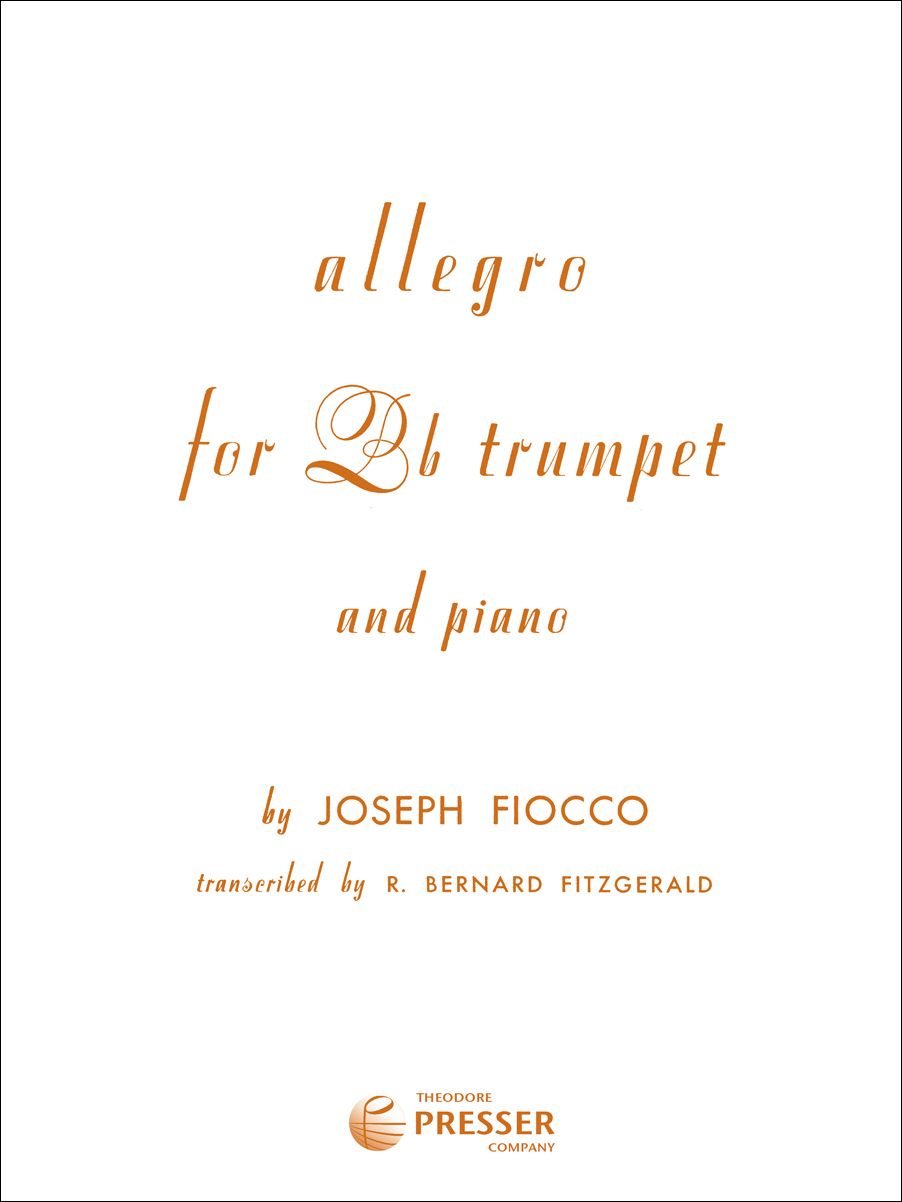 Allegro for Bb Trumpet and Piano - Fiocco