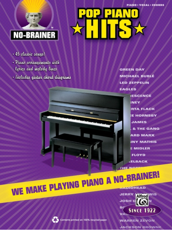 NO-BRAINER POP PIANO HITS PVG
