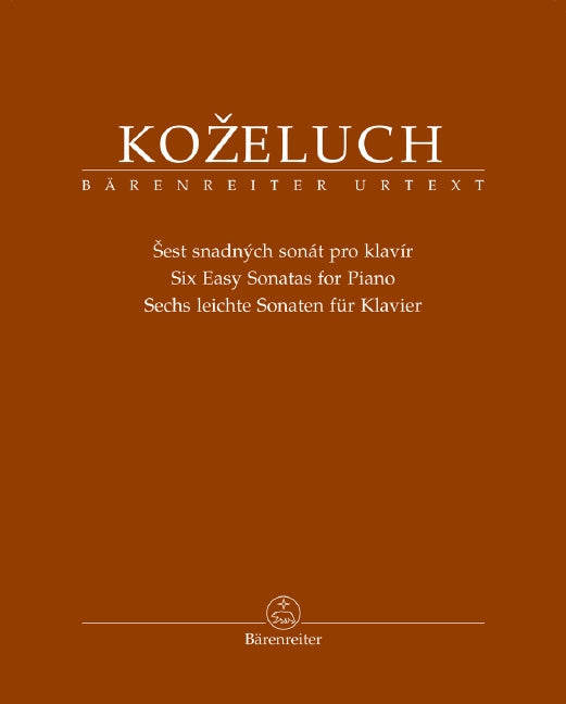 Kozeluch Six Easy Sonatas for Piano
