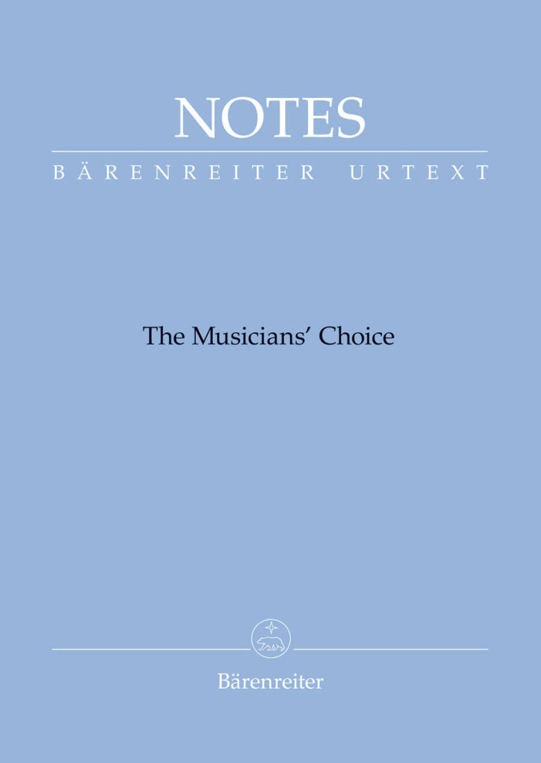 Notes The Musician's Choice - Debussy Blue Cover - Baerenreiter Barenreiter BA8100-27
