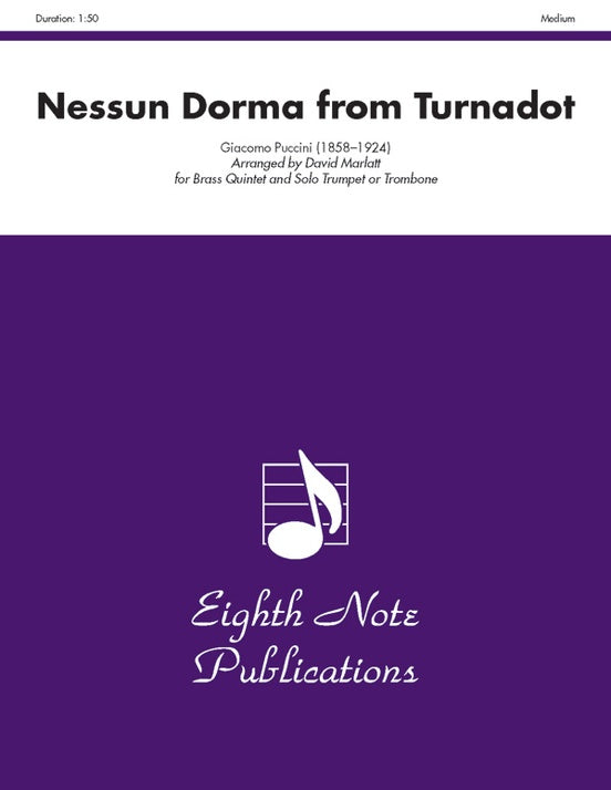 Nessun Dorma from Turandot Brass Quintet with solo