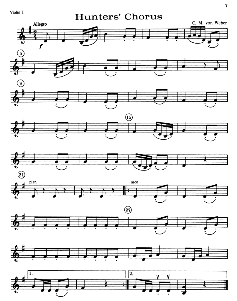 String Orchestra Accompaniments to Solos from Volumes 1 & 2 - Violin 1 Book 0319