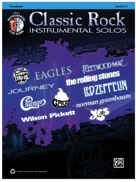 Classic Rock Instrumental Solos Trombone Bk/Cd
