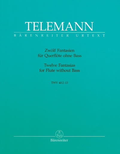 Twelve Fantasias for Solo Flute TWV 40:2-13