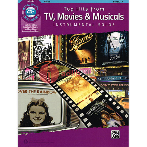 Top Hits from TV Movies & Musicals Violin Book/CD