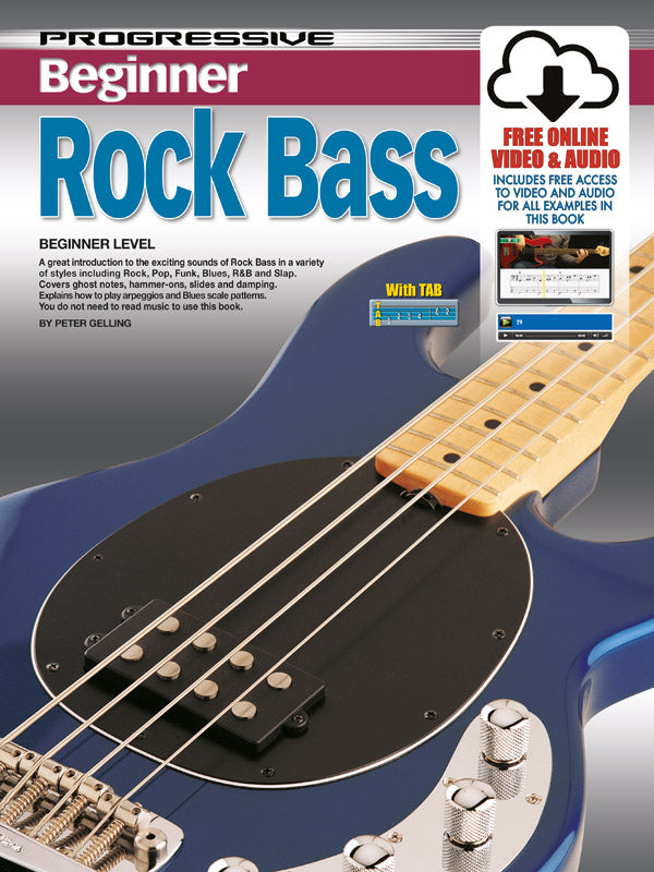 Progressive Beginner Rock Bass Bk/OLA