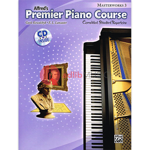Premier Piano Course Masterworks 3 Bk/CD