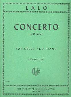 Lalo Cello Concerto in D Minor Cello/Piano - Lalo Edouard Rose Imc IMC858