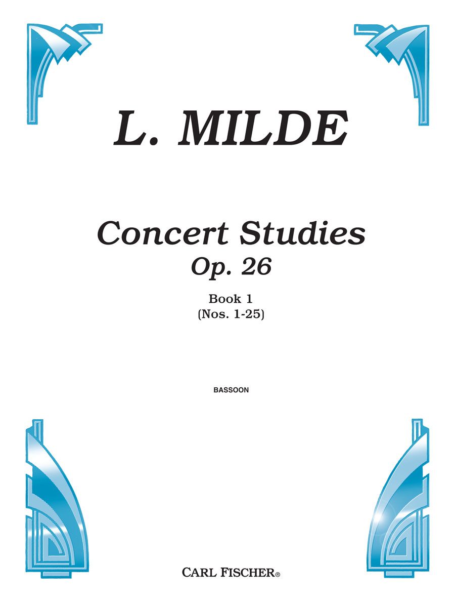 Concert Studies Op 26 for Basoon - Book 1 No 1-25 - Milde