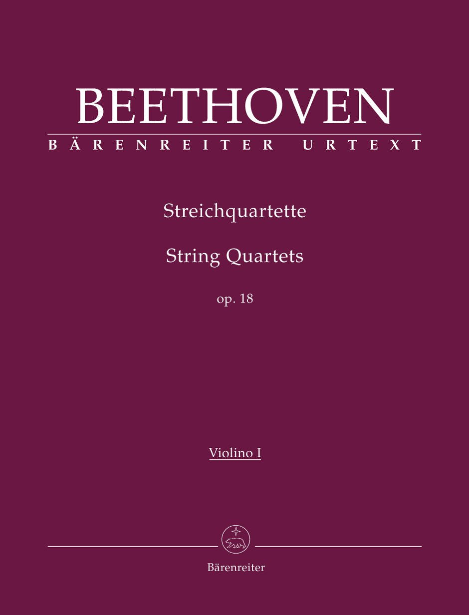 Beethoven String Quartets Op 18 - Set of Parts