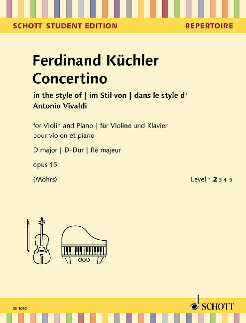 Kuchler Concertino in D Major Op12 Violin/Piano