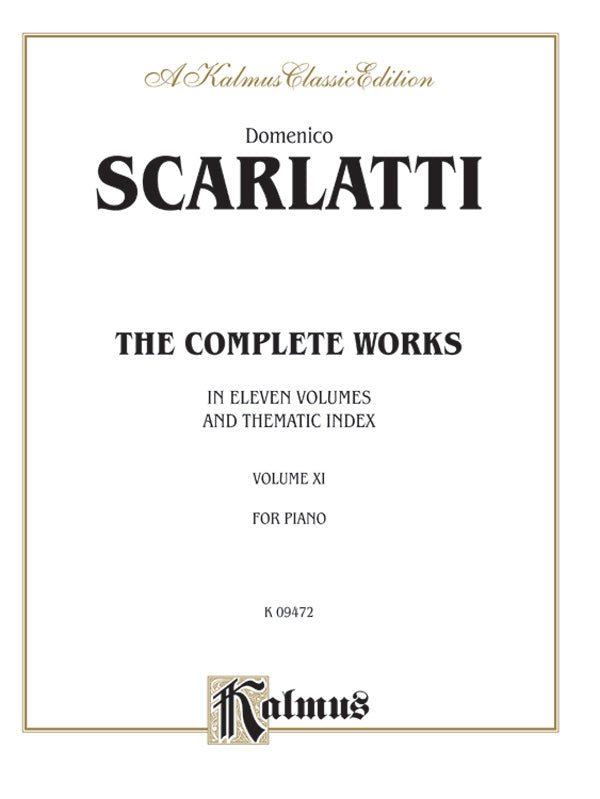 SCARLATTI COMPLETE WORKS BK 11 PS