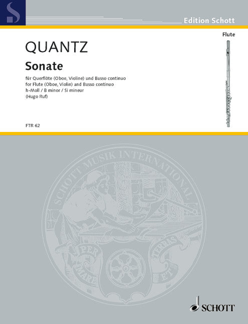 Quantz Sonata in B Minor Flute/Continuo