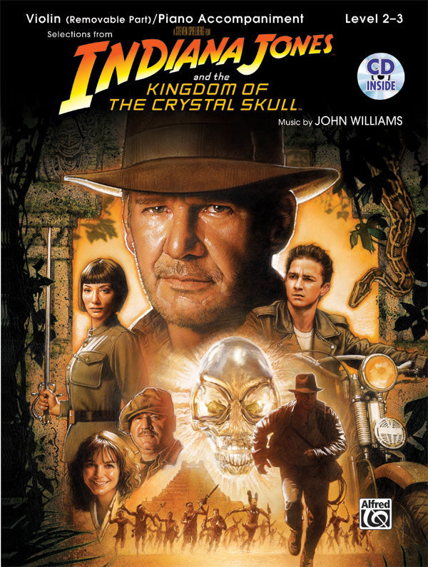 INDIANA JONES & THE KINGDOM VIOLIN BK/CD