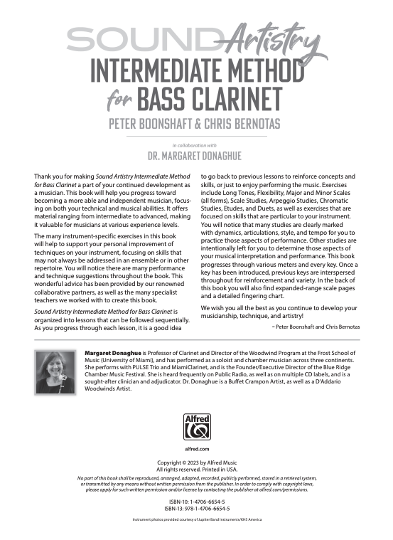 Sound Artistry Intermediate Method for Bass Clarinet