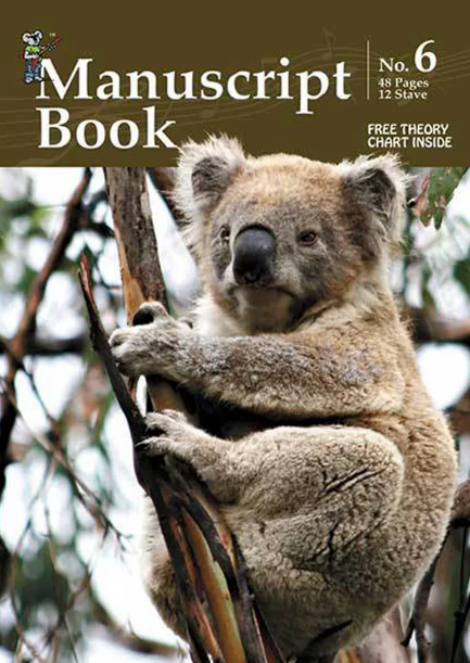 Manuscript Book 6 Wirebound 48 Pages 12 Stave