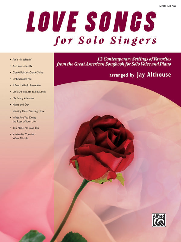 LOVE SONGS FOR SOLO SINGERS MED/LOW BK