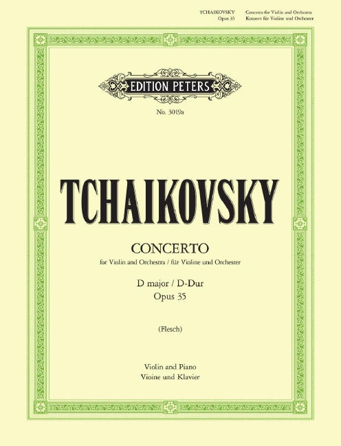 Tchaikovsky - Concerto in D Op35 - Violin/Piano Accompaniment Peters EP3019A
